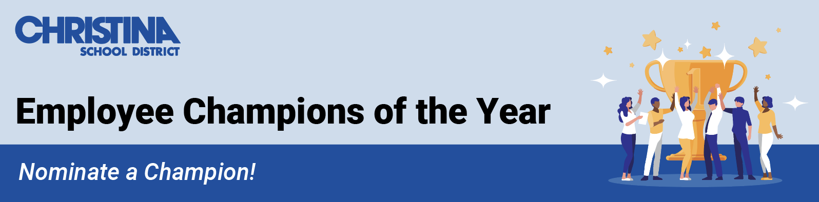 Banner - Employee Champions of the Year. Nominate a champion!